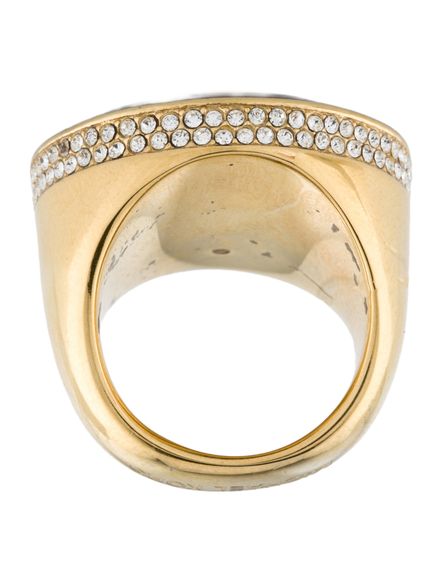 Michael Kors Crystal & Resin Cocktail Ring